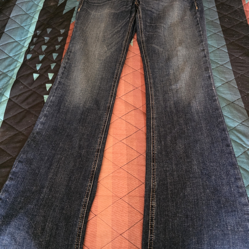 Ariat High Rise Boot Cut           Womens Dark Blue Jeans